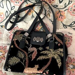 Woven Tropical Design Bag